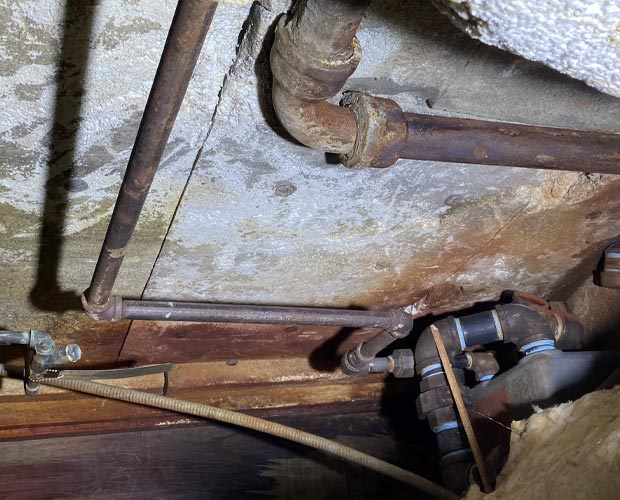 What is the best way to get rid of mold in dirt crawl spaces?